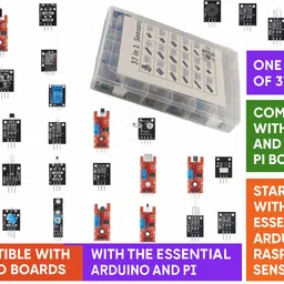 blueuon 37-IN-1 Sensor Modules for Arduino and Raspberry PI Boards - Miscellaneous Electronic Hobby Kit-picture-41