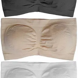 nevya's Pack of 3 Women Bandeau/Tube Non Padded Bra-picture-19