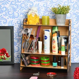 gift kya de Bookcase for Home Office Library Space Saving Bookrack Book Organizer Small Size Engineered Wood Open Book Shelf image 3