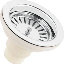 iezee Kitchen Sink 15x12x07 Single Bowl, 15inch, SS304, 16Gauge, Stainless Steel Sink ISS1512 | | SINGLE BOWL WITH COUPLING AND PVC PIPE | STAINLESS STEEL | GLOSSY Vessel Sink image 2