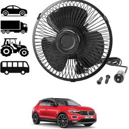 ccmm Black Compact Sleek Design 6inch/12V Car Interior High Airflow Fan-280 Car Interior Fan-picture-23