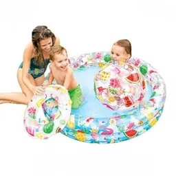 kindertales Inflatable star model, 2 rings, 1.22m x 25 cm, 150 L Pool Inflatable Swimming Pool image 1