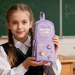 chiisen Happy times Glitter Art Polyester Pencil Box-picture-47