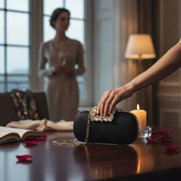 for the beautiful you Party, Casual Black Clutch image 2