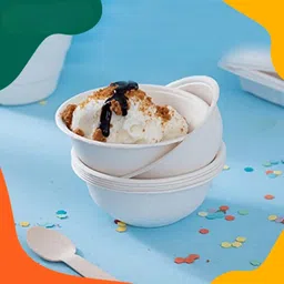 bhavya enterprise Plastic Serving Bowl 180ml Bagasse Disposable Bowls 50-Pack Eco-Friendly Sugarcane Paper Snack Bowls-picture-32