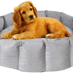 heaven luxurious Reversible Dual Soft Luxury Grey Color Sofa PET Bed for Dog CAT Puppy & Rabbits L Pet Bed-picture-19