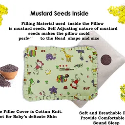 pseudo Mustard Seeds Animals Baby Pillow Pack of 1 image 4