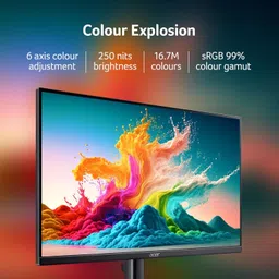 Acer 68.58 cm (27 inch) Full HD LED Backlit IPS Panel Monitor (KA270 P6) image 2