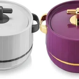 blal Plastic Thermoware Casserole Set | Insulated Hot Pot for Kitchen & Dining Pack of 2 Thermoware Casserole Set image 1