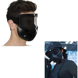 life systems enterprises 14 Bike Riding Face Mask, Face Shield Motorcycle Goggles Motorcycle Safety Visor-picture-13