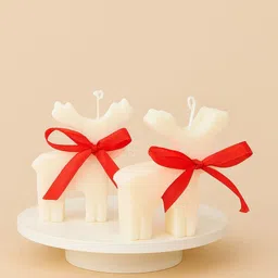 afterglow by samayraa Christmas Reindeer Candle - Pack of 2 Candle-picture-16