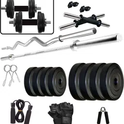starx 20 kg PVC weight with rods and accessories Home Gym Combo-picture-16