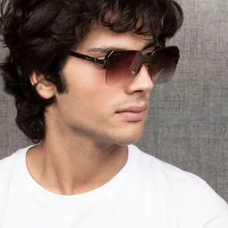 Ted Smith Square Sunglasses with Polarised and UV Protected Lens NUVUE_C3-BROWN GRADED-picture-10
