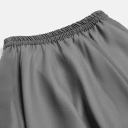 Ethnovog Girls Grey  White Embroidered Thread Work Made to Measure Lehenga  Blouse With Dupatta image 4