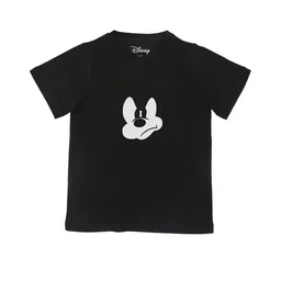 Disney by Wear Your Mind Boys Black & White Mickey Mouse Printed T-shirt-picture-17