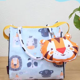 ROSADA Blue Lion Printed Lightweight Waterproof Tote Bag Kids-picture-24