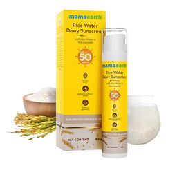 Mamaearth Rice Water SPF50 PA+++ Dewy Sunscreen with Niacinamide - 50 g-picture-24