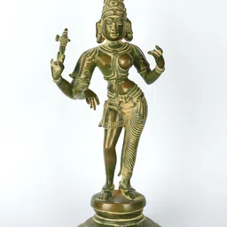 Exotic India Green Ardhanarishvara Shiva Shakti Religious Idol Showpiece-image-49