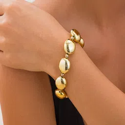 AQUASTREET Gold Plated Bold Chunky Glossy Stretchable Beaded Bracelet-picture-15