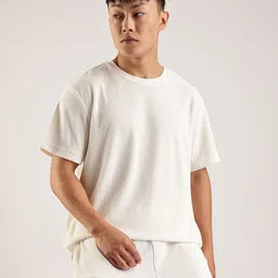 Calvin Klein Jeans Men Self Design Round Neck Cotton Relaxed Fit T-shirt-picture-55