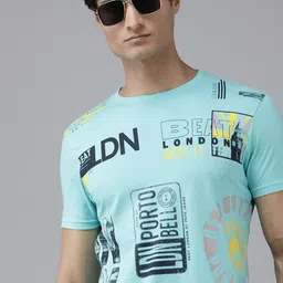 BEAT LONDON by PEPE JEANS Men Pure Cotton Brand Logo Printed Slim Fit T-shirt-picture-27