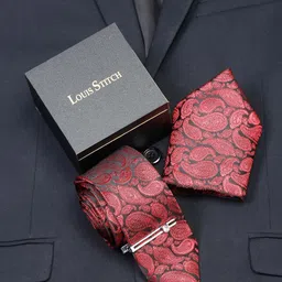 LOUIS STITCH Men Silk Necktie Accessory Gift Set-picture-37