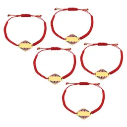 SALTY Set Of 5 Uniquely Yours Name Rakhis With Greeting Card & Roli Chawal-picture-12