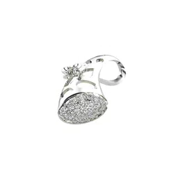 VALANOVA 925 Sterling Silver Diamond Studded Pendant 1.36 g image 2