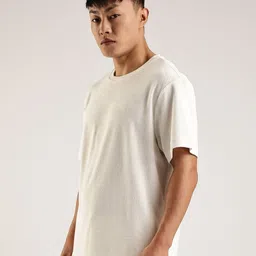 Calvin Klein Jeans Men Self Design Round Neck Cotton Relaxed Fit T-shirt image 5