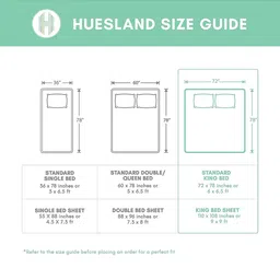 Huesland Comfort Taupe & White Printed 144 TC Cotton King Bedsheet & 2 Pillow Covers image 5