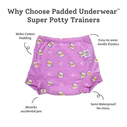 SuperBottoms Set Of 3 Super DryFeel Layer Pure Cotton Padded Potty Training Underwear image 3