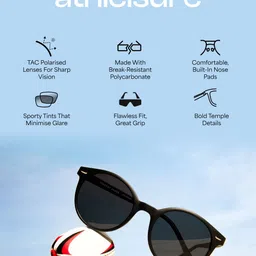 Vincent Chase Unisex Rectangle Sunglasses with Polarised and UV Protected Lens 229558 image 5
