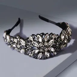 HAIR DRAMA COMPANY Women Embellished Broad Hairband-image-95