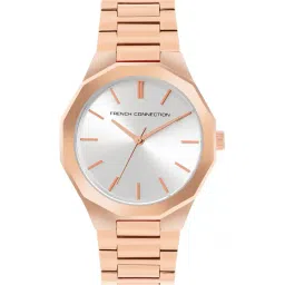 french connection Men Analogue Watch with Metal Strap-FCP49SRGM image 1