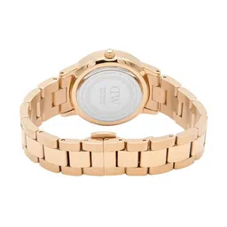 daniel wellington Men Iconic Link Amber Round Analogue Watch - DW00100460 image 3