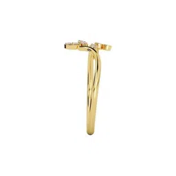 avsar Women Yellow Gold Gesmtone Anjali Ring image 3