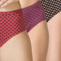 van heusen Pack of 3 Anti-Bacterial & No Marks Waistband Hipster Panties image 4