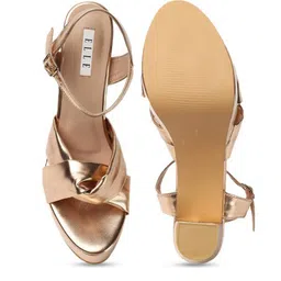 elle Women Open-Toe Chunky Heeled Sandals image 4