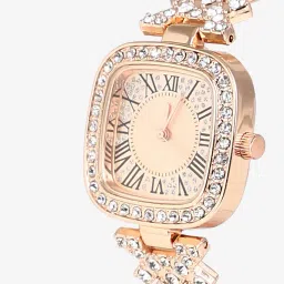 haute sauce HSWC1105 Stone-Studded Analogue Watch image 4