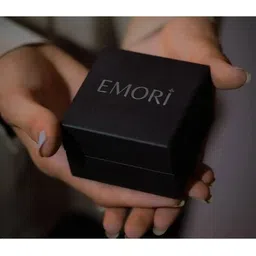 emori Men Yellow Gold Sparkling Solitaire Lab Grown Diamond-Studded Band Ring image 4