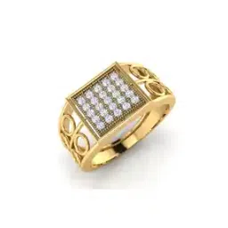 Surjeet Gold Diamond Mens Ring-image-17