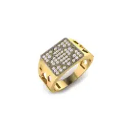 iski uski Catty Gold Diamond Mens Ring-picture-15
