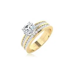 iski uski Yellow Gold Malika Solitaire Ring-picture-50