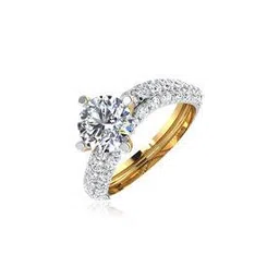 iski uski Dual-Toned Autumn Solitaire Ring-picture-43