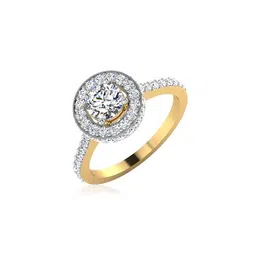 iski uski Yellow Gold Anaisha Solitaire Ring image 1