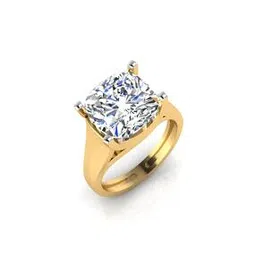 iski uski Yellow Gold Aakhyaan Solitaire Ring-picture-34