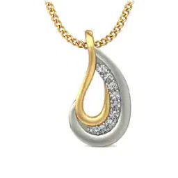 dishis Yellow Gold Diamond-Studded Pendant-picture-29