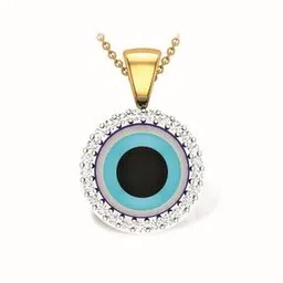 dishis Yellow Gold Diamond-Studded Pendant-picture-39