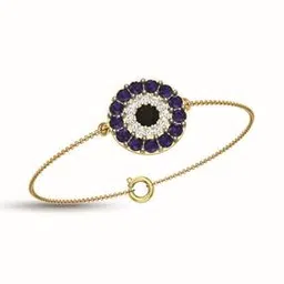 dishis Yellow Gold Diamond-Studded Bracelet-picture-12