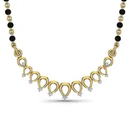 dishis Yellow-Gold Diamond-Studded Mangalsutra-picture-15